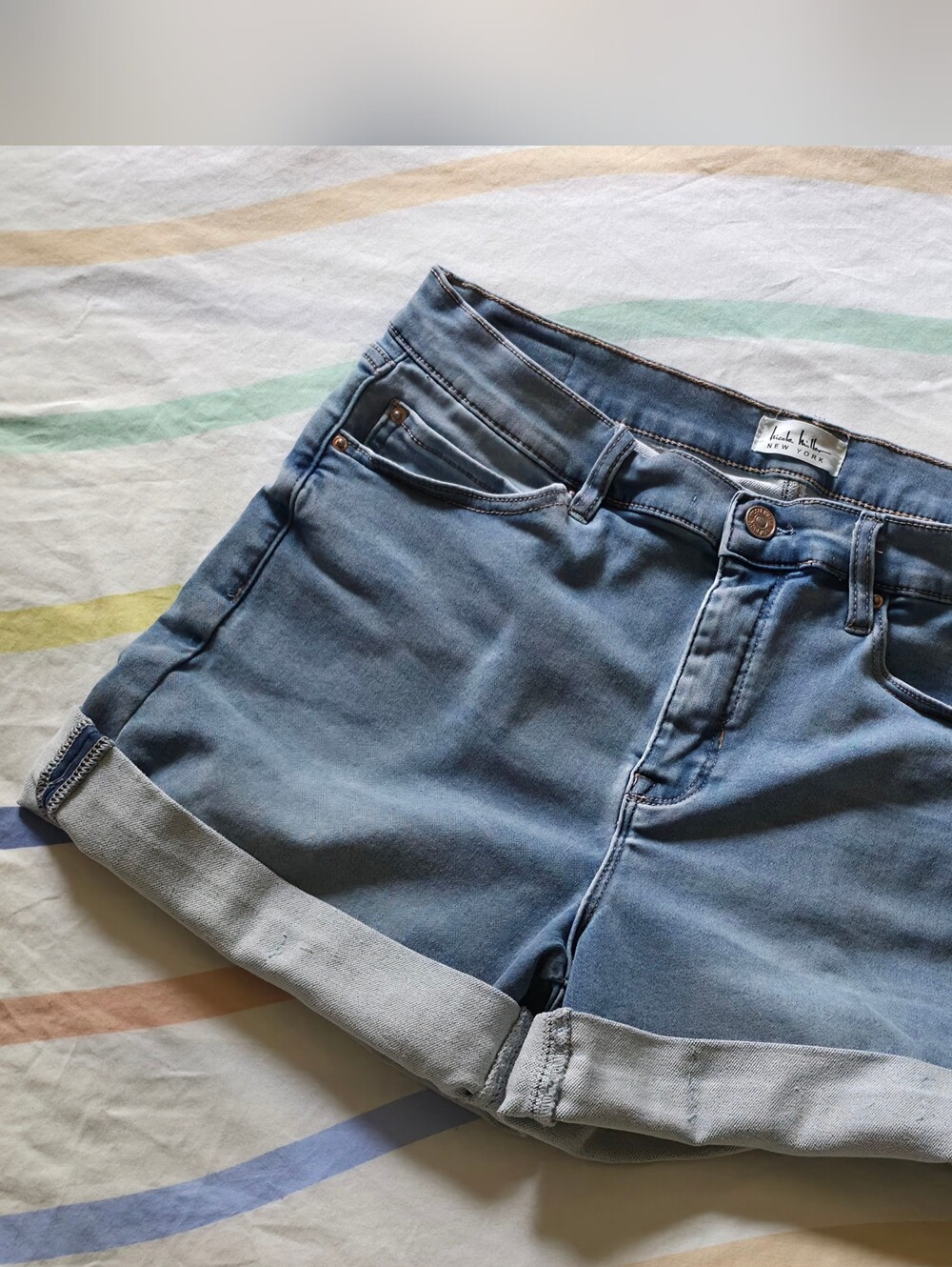 Stretchy Denim Shorts